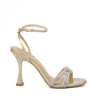 Carica l'immagine nel visualizzatore Galleria, SANDALO NUDE CON STRASS