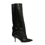 Carica l'immagine nel visualizzatore Galleria, STIVALE IN PELLE NERO CON FIBBIETTA A CAVIGLIA
