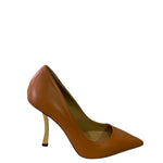 Carica l'immagine nel visualizzatore Galleria, DECOLLETE' IN PELLE CUOIO CON TACCO SAGOMATO