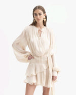 Carica l'immagine nel visualizzatore Galleria, ABITO CORTO ASIMMETRICO