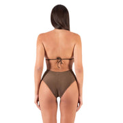 BIKINI TRIANGOLO MARRONE