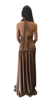 ABITO LUNGO CON DRAPPEGGIO