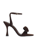 Carica l&#39;immagine nel visualizzatore Galleria, SANDALO IN CAMOSCIO MARRONE
