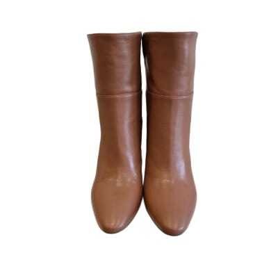 STIVALETTO IN PELLE CUOIO