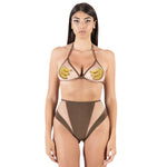 Carica l'immagine nel visualizzatore Galleria, BIKINI TRIANGOLO MARRONE
