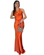 Carica l'immagine nel visualizzatore Galleria, ABITO LUNGO ARANCIO
