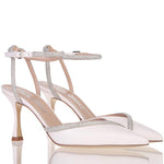 Carica l'immagine nel visualizzatore Galleria, DECOLLETE' CON INTRECCIO DI STRASS SUL RETRO
