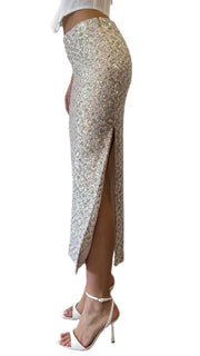 GONNA RIVESTITA DI PAILLETTES