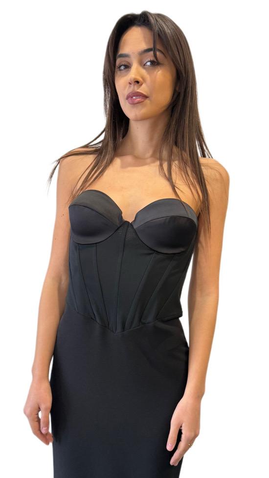 ABITO LUNGO CON BUSTIER