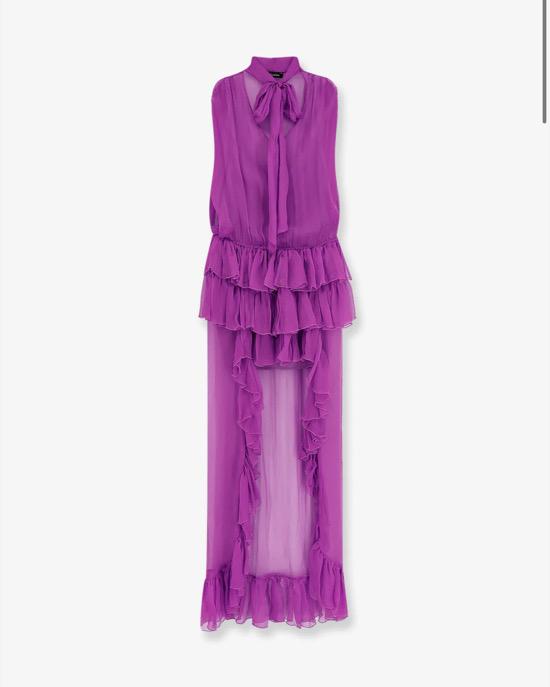 ABITO IN TULLE ASIMMETRICO