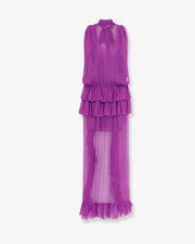 ABITO IN TULLE ASIMMETRICO