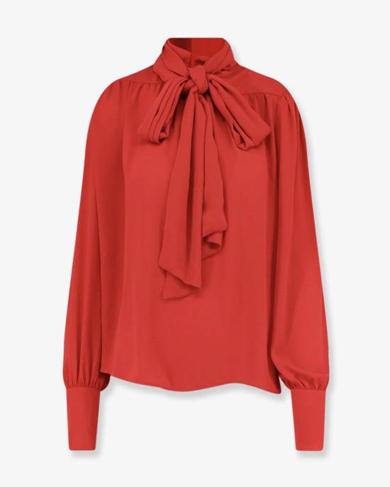 CAMICIA CON FIOCCO ROSSA