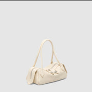 BORSA IN PELLE GRANATO PANNA