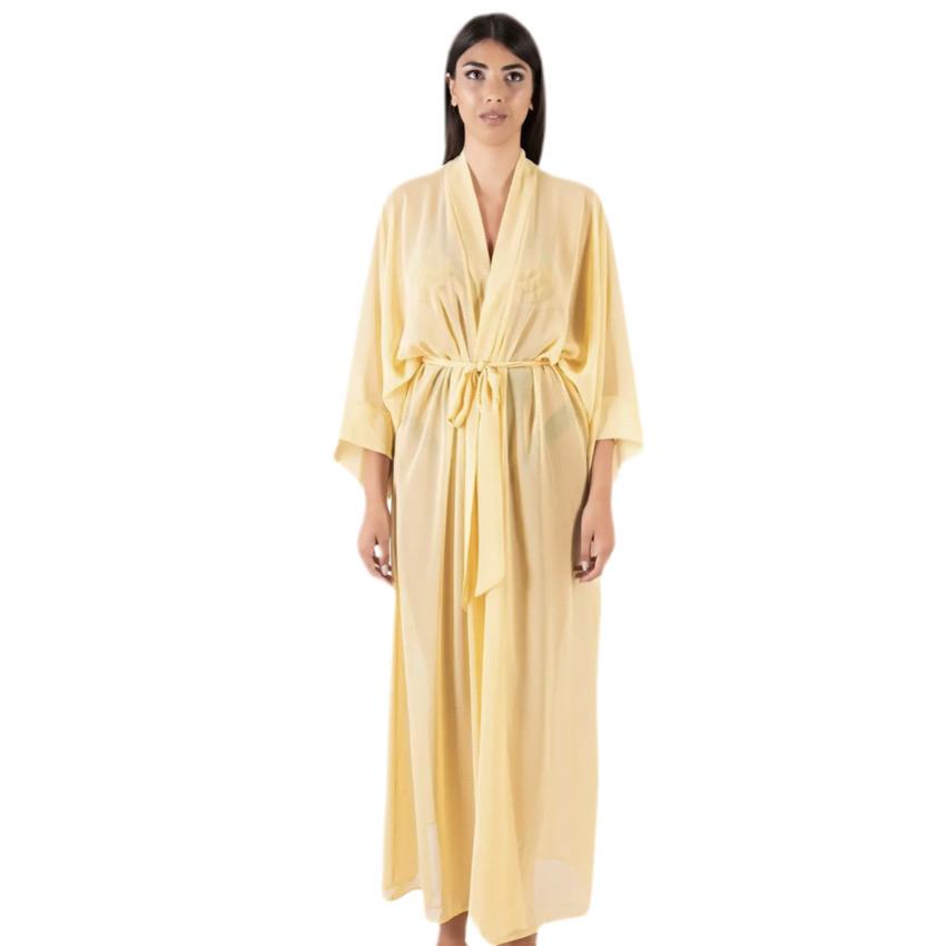 KIMONO LUNGO GIALLO