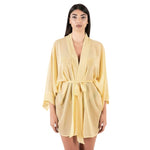 Carica l'immagine nel visualizzatore Galleria, KIMONO CORTO GIALLO
