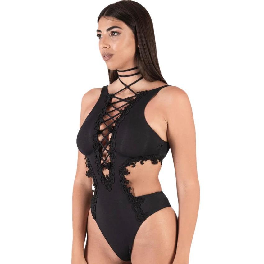 INTERO FASHION CON MACRAME' NERO