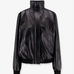 Carica l&#39;immagine nel visualizzatore Galleria, BOMBER IN PELLE NERO
